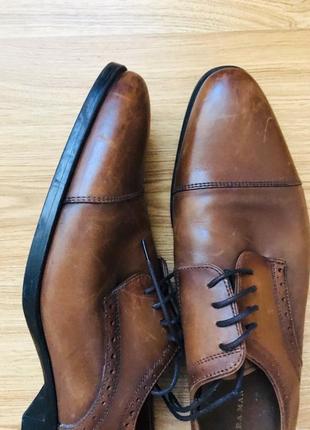 Zara мужские туфли коричневые3 фото