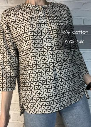 Стильная шелковая блуза. шелковая, батистовая блуза в расслабленном стиле. эффектная легкая блуза-рубашка