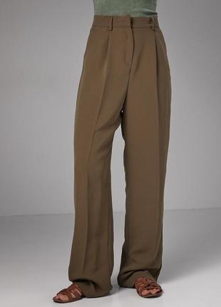 Классические брюки со стрелками прямого кроя1 фото