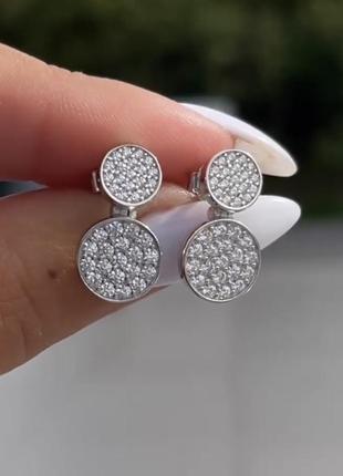 Серебряные серьги шарики пусеты с пробой s925 новые с биркой