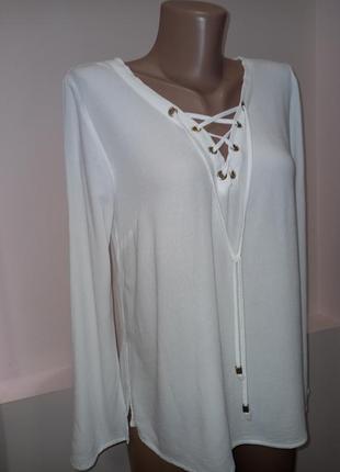 Базова біла блуза блузка  сорочка з натуральної тканини