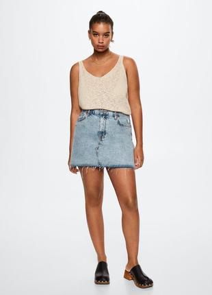 Новая брендовая джинсовая юбка mango, с бирками, размеры с и м.7 фото
