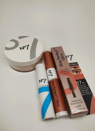 Набор косметики no7 flawless finish loose powder stay perfect ultra mascara hydraluminous lip balm