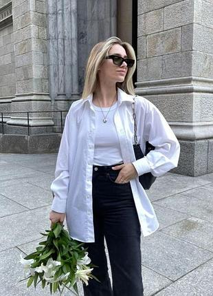 Белая рубашка, мужская или женская, 100% хлопок р. s британия french connection