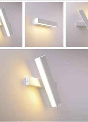 Настенный светильник chrasy светодиодный внутренний настенный светильник теплый белый 12 вт