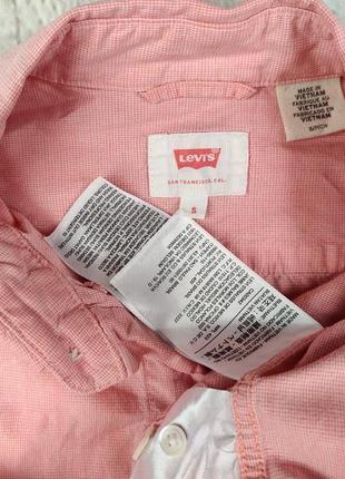 Сорочка рубашка овершот мужская розового цвета levi's | levis shirt4 фото