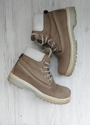 Брендовые кожаные ботинки демисезон