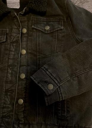 Шерпа куртка джинсовка2 фото