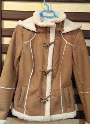 Дубленка женская, теплая куртка, дубленка ostin, очень теплая куртка, зимова куртка8 фото