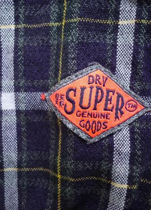 Рубашка superdry brand denim cotton (m)8 фото