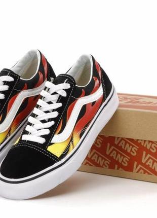 Vans old skool flame