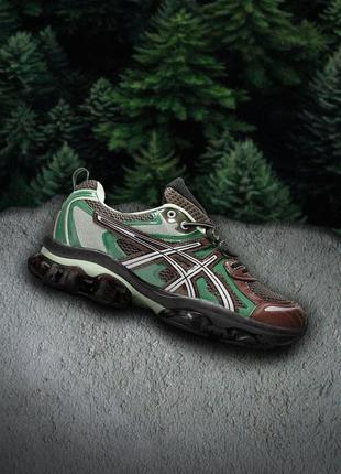 Кроссовки asics gel quintum kinetic dark sepia shamrock (original box)