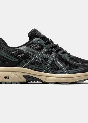 Кросівки asics gel venture 6 black tan (ogriginal box)