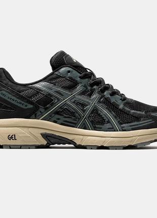 Кроссовки asics gel venture 6 black tan (ogriginal box)