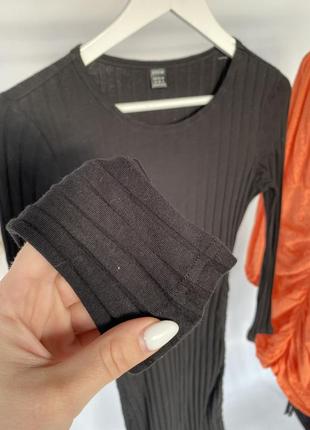 Актуальное мини платье в рубчик на стяжках трендовое платье на завязках шнуровке туника сарафан6 фото