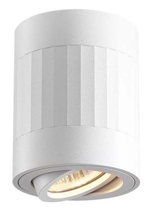 Накладной светильник videx vl-spf04a-wfw под лампу gu10 белый, прямая линия