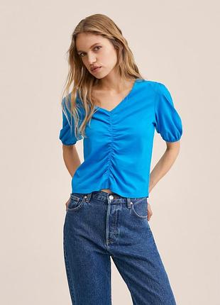 Нова ефектна футболка mango, розмір с-м