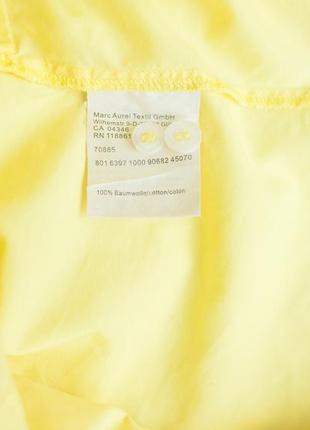 Желтая котоновая женская блузка mark aurel, размер l7 фото