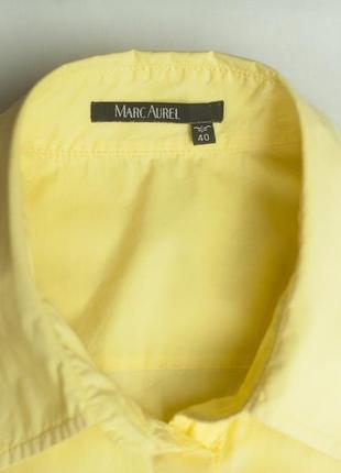 Желтая котоновая женская блузка mark aurel, размер l6 фото