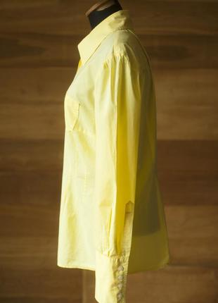 Желтая котоновая женская блузка mark aurel, размер l4 фото