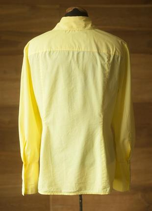 Желтая котоновая женская блузка mark aurel, размер l5 фото