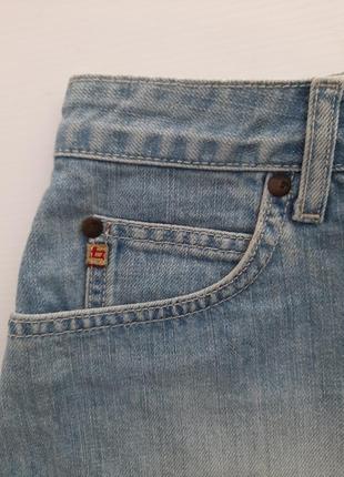 Юбка джинсовая короткая голубая размер l...xl5 фото