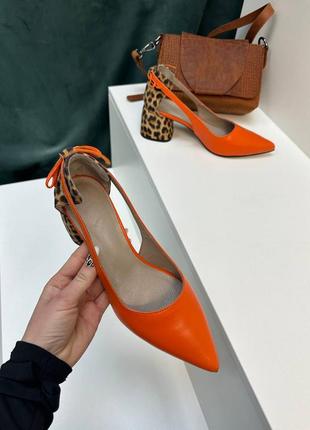 Эксклюзивные туфли лодочки из итальянской кожи и замши женские на каблуке7 фото