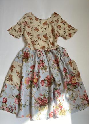 Міні сукня в квітковий принт 100% віскоза asos
