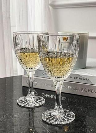 Хрустальні келихи для вина bohemia vibes 12520-24355-250 (6 шт., 250 мл)