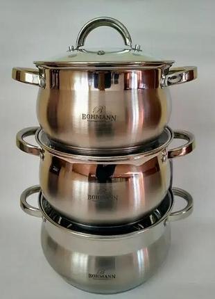 Набір каструль bohmann 0519-bh (6 пр)
