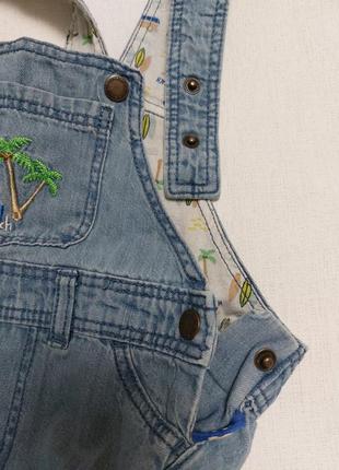 Брендовые джинсовые шорты комбинезон6 фото