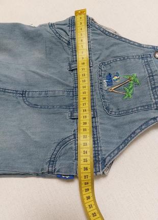 Брендовые джинсовые шорты комбинезон9 фото