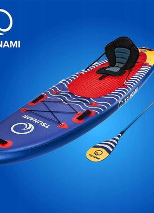 Надувна sup дошка tsunami 350 см з веслом wave t043 фото