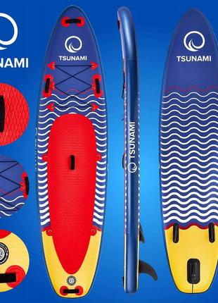 Надувна sup дошка tsunami 350 см з веслом wave t048 фото