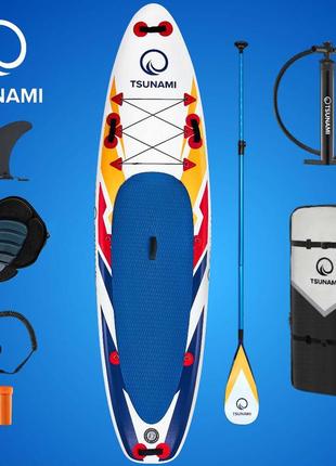 Надувна sup дошка tsunami 320 см з веслом bolt t067 фото