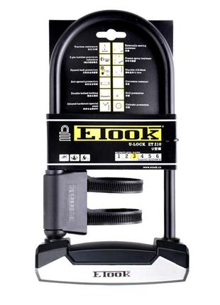 Велозамок скоба etook u-lock et210l7 фото