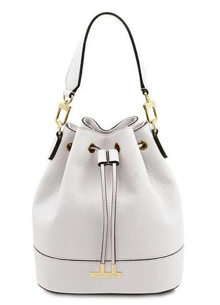 Жіноча сумка — відро tl142146 (bucket bag) від tuscany (білий)