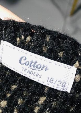 Трендовый вязанный свитер большой размер батал cotton traders 3хл/4хл6 фото