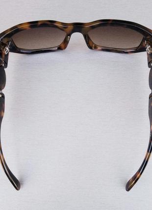 Очки в стиле versace женские солнцезащитные стильные коричневые тигровые с градиентом6 фото