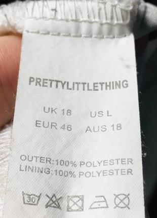 Новая белая блуза на запах в цветах от prettylittlething батал большой размер 3хл4 фото