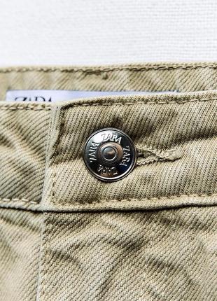 Джинсовая юбка средней длины z1975 с разрезом спереди5 фото