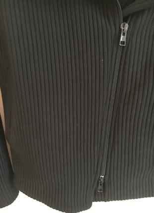 Класна стильна косуха жакет піджак толстовка куртка тепла чорна блейзер2 фото