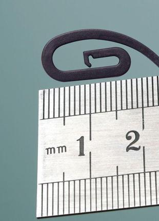 Крючки для штор и карнизов сигма набор 100 шт пластиковые черные для штор, тюля и гардин крючок