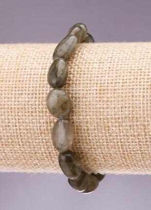 Браслет натуральный камень лабрадор