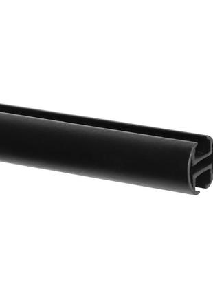 Карниз однорядный профильный 200 см ideia 19 мм черный готовый укомплектованный7 фото
