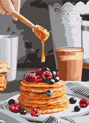 Картина за номерами "солодкі панкейкі" ©alonka_good kho5618 40х40 см