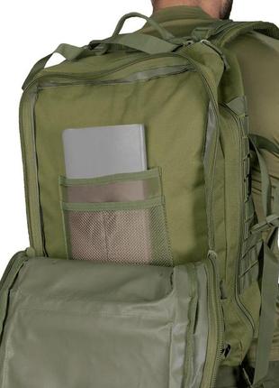 Camotec рюкзак foray olive, тактичний рюкзак 50л, рюкзак армійський олива 50л, рюкзак похідний військовий7 фото
