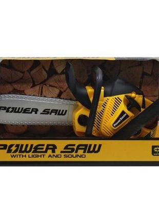 Бензопила на батарейках "power saw" (желтая) от lamatoys