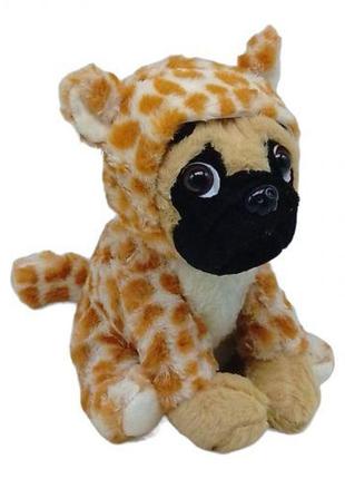 М'яка іграшка "мопсик у костюмі: жираф" від lamatoys