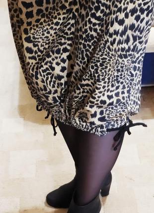 💕 sale 💕стильное леопардовое 🤎🤍🖤длинное платье, бренду apart, размер м-л8 фото